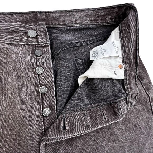 Levis 501 XX Jeans Men 36x30 (38x32 Tag) Button Fly Straight Fit Gray Wash Denim - Picture 5 of 13